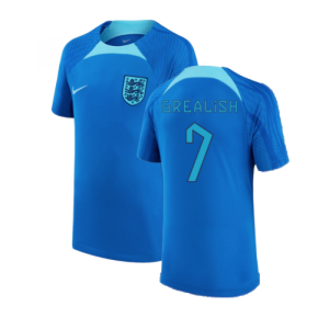 2022-2023 England Strike Dri-FIT Training Shirt (Blue) (Grealish 7)