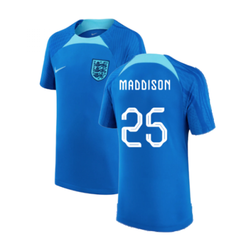 2022-2023 England Strike Training Shirt (Blue) - Kids (Maddison 25)