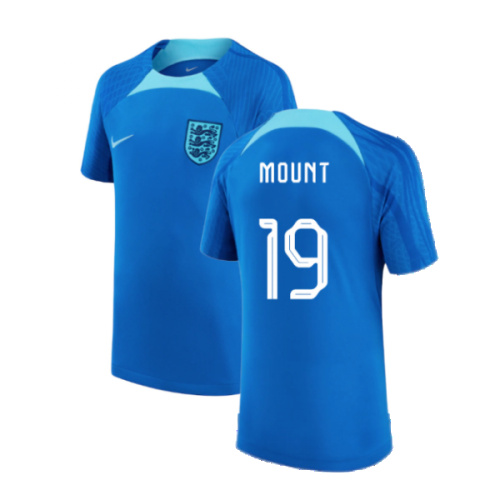 2022-2023 England Strike Training Shirt (Blue) - Kids (Mount 19)