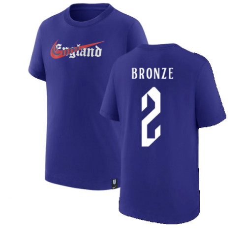 2022-2023 England Swoosh Tee (Light Concord) (BRONZE 2)