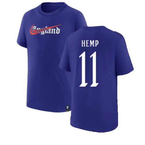 2022-2023 England Swoosh Tee (Light Concord) (HEMP 11)