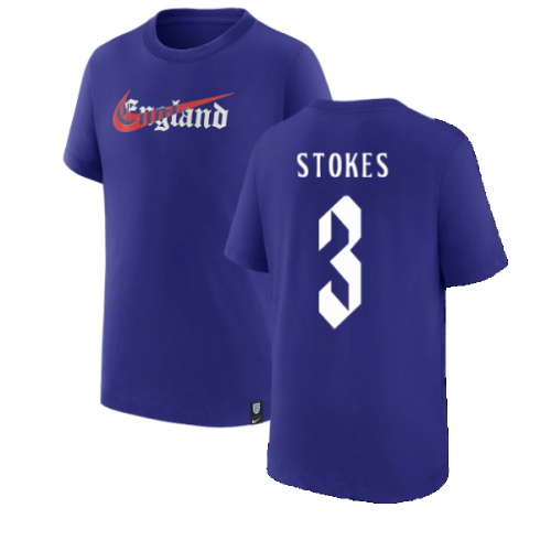 2022-2023 England Swoosh Tee (Light Concord) (STOKES 3)