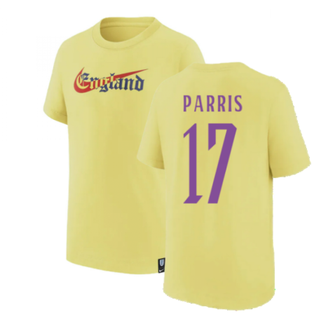 2022-2023 England Swoosh Tee (Light Zitron) - Kids (PARRIS 17)