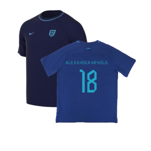 2022-2023 England Travel Top (Navy) (Alexander Arnold 18)