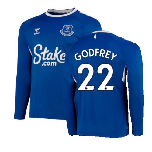 2022-2023 Everton Home Long Sleeve Shirt (GODFREY 22)