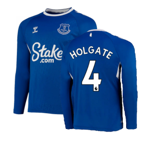 2022-2023 Everton Home Long Sleeve Shirt (HOLGATE 4)