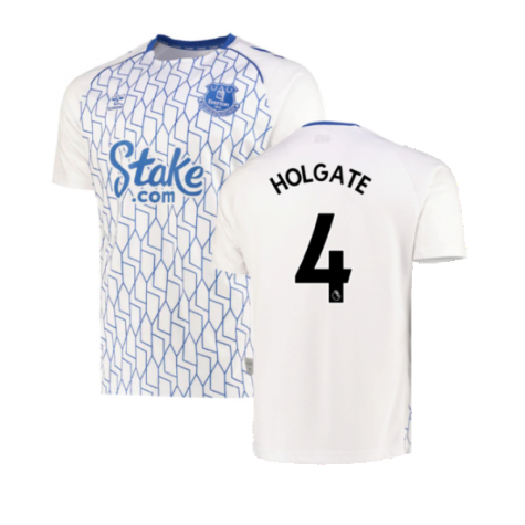 2022-2023 Everton Home Pre-Match Shirt (White) (HOLGATE 4)