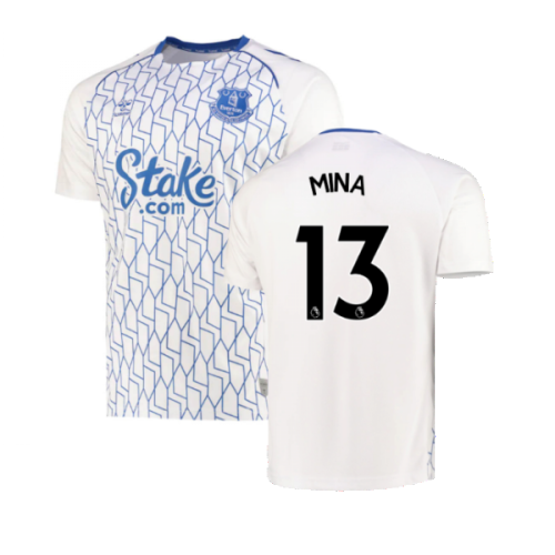 2022-2023 Everton Home Pre-Match Shirt (White) (MINA 13)