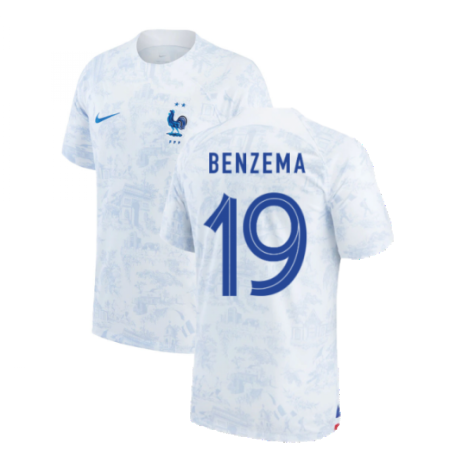 2022-2023 France Away Shirt (BENZEMA 19)