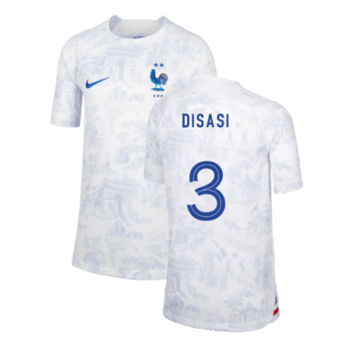 2022-2023 France Away Shirt (Kids) (Disasi 3)