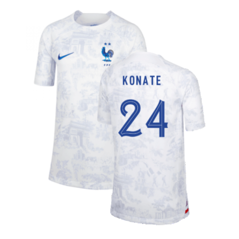 2022-2023 France Away Shirt (Kids) (Konate 24)