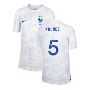 2022-2023 France Away Shirt (Kids) (Kounde 5)