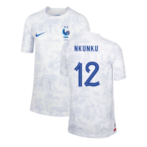 2022-2023 France Away Shirt (Kids) (Nkunku 12)