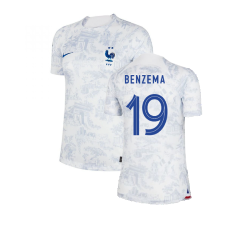 2022-2023 France Away Shirt (Ladies) (Benzema 19)