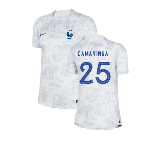 2022-2023 France Away Shirt (Ladies) (Camavinga 25)