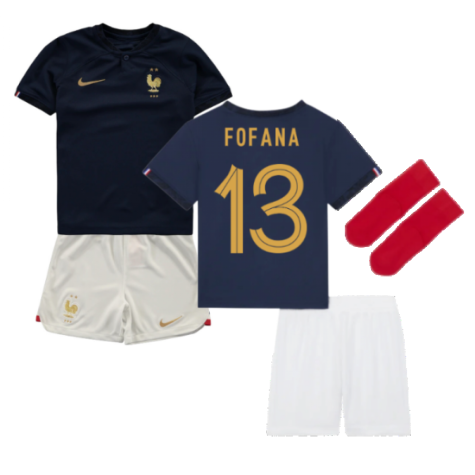 2022-2023 France Home Little Boys Mini Kit (Fofana 13)