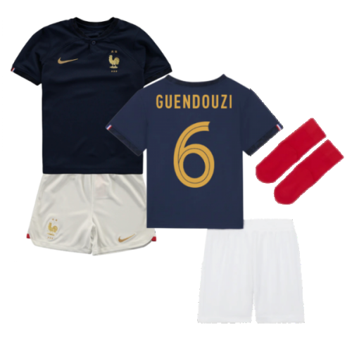 2022-2023 France Home Little Boys Mini Kit (Guendouzi 6)