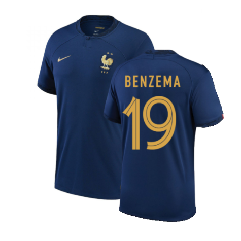 2022-2023 France Home Shirt (BENZEMA 19)