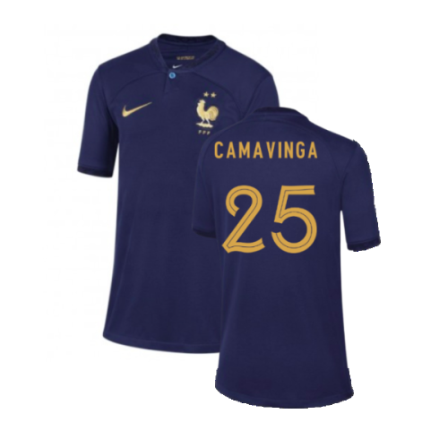 2022-2023 France Home Shirt - Kids (Camavinga 25)