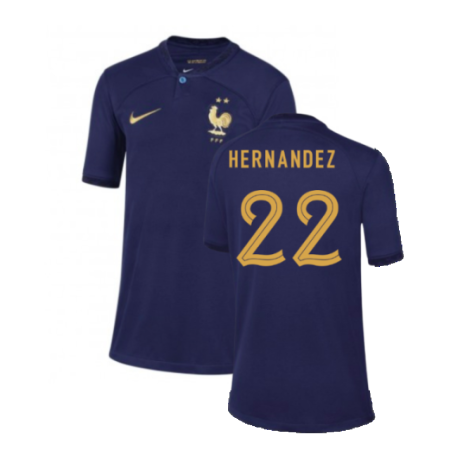 2022-2023 France Home Shirt - Kids (Hernandez 22)