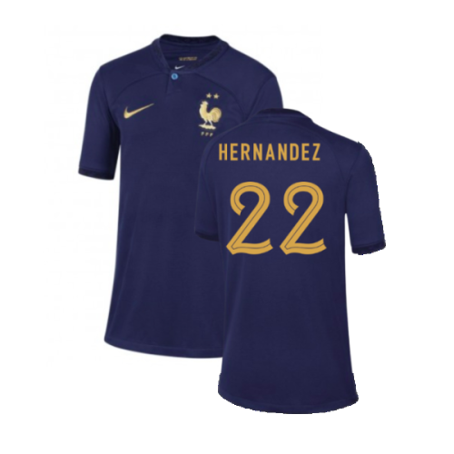 2022-2023 France Home Shirt - Kids (Hernandez 22)