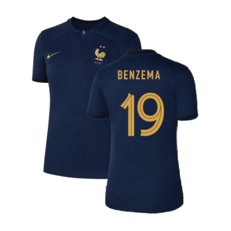 2022-2023 France Home Shirt (Ladies) (Benzema 19)