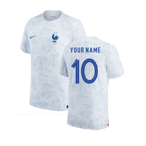 2022-2023 France Match ADV Dri-Fit Away Shirt (Your Name)