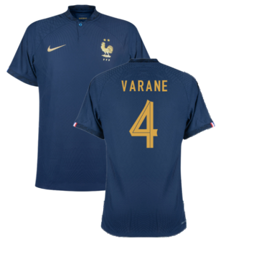 2022-2023 France Match Home Player Issue Shirt (VARANE 4)