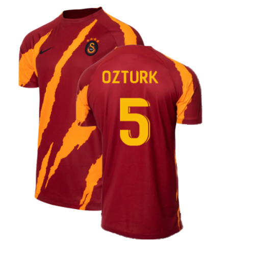 2022-2023 Galatasaray Pre-Match Training Shirt (Pepper Red) (OZTURK 5)