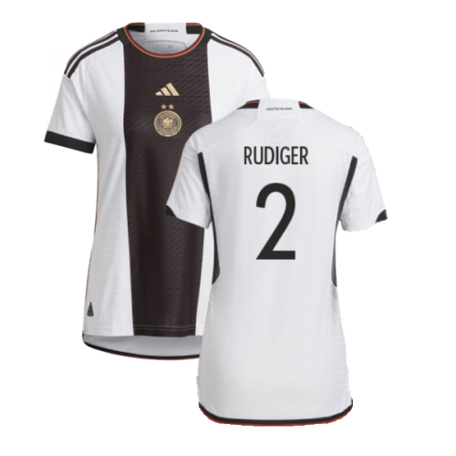 2022-2023 Germany Authentic Home Shirt (Ladies) (RUDIGER 2)