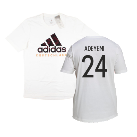 2022-2023 Germany DNA Graphic Tee (White) (Adeyemi 24)