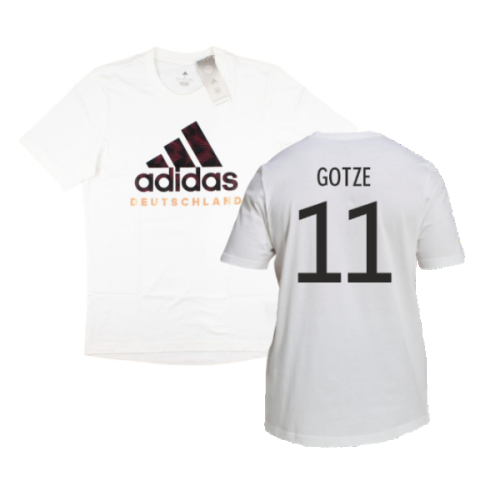 2022-2023 Germany DNA Graphic Tee (White) (Gotze 11)