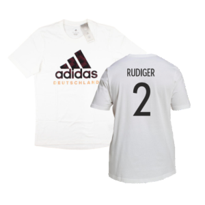 2022-2023 Germany DNA Graphic Tee (White) (Rudiger 2)