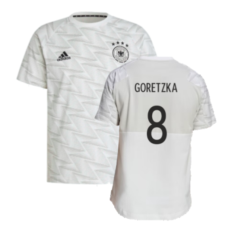 2022-2023 Germany Game Day Travel T-Shirt (White) (Goretzka 8)