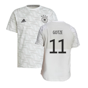 2022-2023 Germany Game Day Travel T-Shirt (White) (Gotze 11)