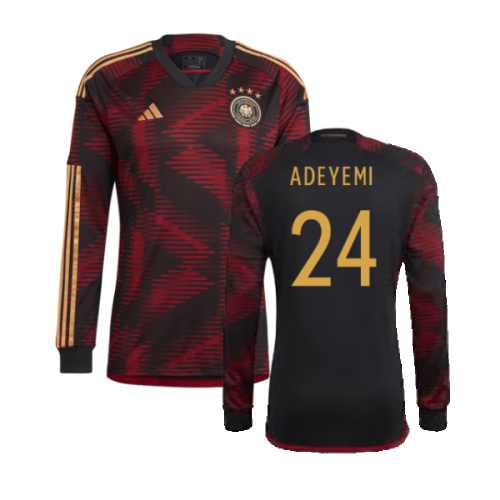 2022-2023 Germany Long Sleeve Away Shirt (Adeyemi 24)