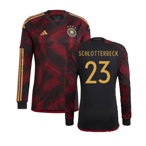 2022-2023 Germany Long Sleeve Away Shirt (Schlotterbeck 23)