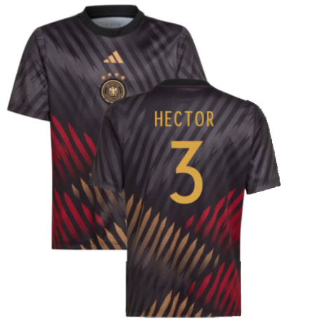 2022-2023 Germany Pre-Match Shirt (Black) - Kids (HECTOR 3)