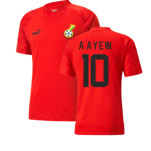 2022-2023 Ghana Pre Match Jersey (Red) (A AYEW 10)