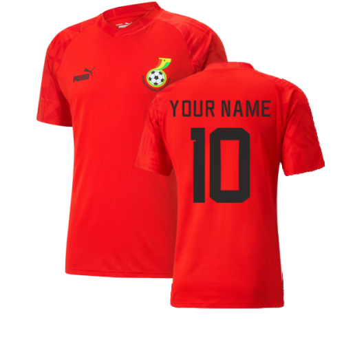 2022-2023 Ghana Pre Match Jersey (Red) (Your Name)