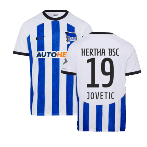 2022-2023 Hertha Berlin Home Shirt (Kids) (JOVETIC 19)