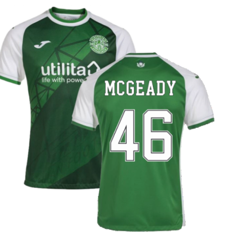 2022-2023 Hibernian Home Shirt (MCGEADY 46)