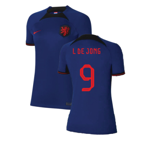 2022-2023 Holland Away Shirt (Ladies) (L De Jong 9)