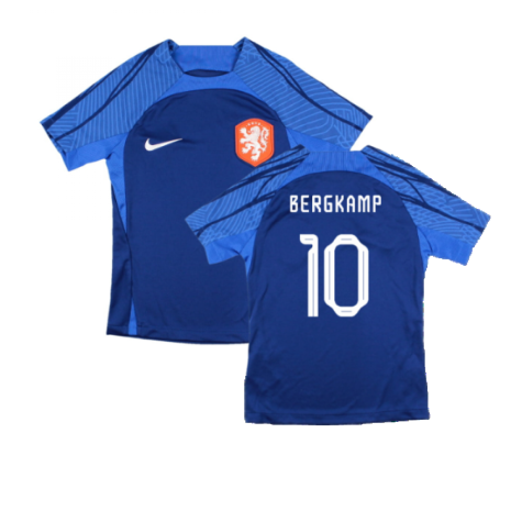 2022-2023 Holland Dri-FIT Training Shirt (Blue) - Kids (Bergkamp 10)