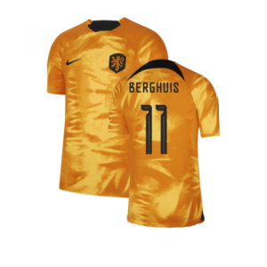 2022-2023 Holland Home Dri-Fit ADV Match Shirt (Berghuis 11) 2022-2023 Holland Home Dri-Fit ADV Match Shirt (Berghuis 11)