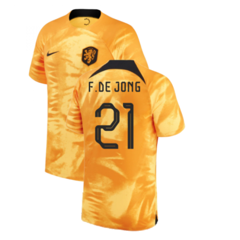 2022-2023 Holland Home Shirt (F.DE JONG 21)