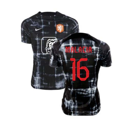 2022-2023 Holland Pre-Match Shirt (Black) - Kids (Malacia 16)