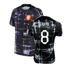 2022-2023 Holland Pre-Match Training Shirt (Black) (GAKPO 8) 2022-2023 Holland Pre-Match Training Shirt (Black) (GAKPO 8)