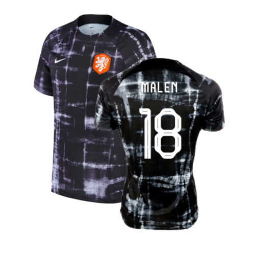 2022-2023 Holland Pre-Match Training Shirt (Black) (MALEN 18)