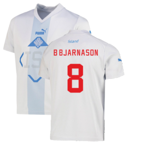 2022-2023 Iceland Away Shirt (Kids) (B BJARNASON 8)